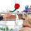Rose-Shaped Squeaky Crinkle Dog Toy 1 Pack 7