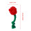 Rose-Shaped Squeaky Crinkle Dog Toy 1 Pack 3