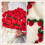 Knitted Rose Flower Blanket Handmade Crochet Throw 4