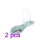 2Pcs Blue Fish Scale Cleaning Tools ABS Material Easy Grip 5