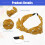 Tiara de bolinhas com laço largo, amarela, para meninas e mulheres. 4