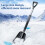 Heavy-Duty Plastic Snow Pusher with Extendable Handle 1