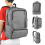Compact Travel Backpack, Durable Polyester Fabric, Large Storage Space for Electronics and Essentials, Built-in USB Charging Port, Comfortable Back 4