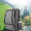 Compact Travel Backpack, Durable Polyester Fabric, Large Storage Space for Electronics and Essentials, Built-in USB Charging Port, Comfortable Back 5