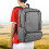 Compact Travel Backpack, Durable Polyester Fabric, Large Storage Space for Electronics and Essentials, Built-in USB Charging Port, Comfortable Back 6