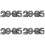 4Pcs Practical ABS 2025 Glasses New Year Costume Accessory 6