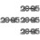 4Pcs Practical ABS 2025 Glasses New Year Costume Accessory 7
