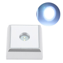 Square LED Crystal Display Base Stand Holder Silver for Art & Jewelry