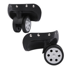 Large Hole Wheel Casters for Suitcase Replacement PP+PET, Approx. 400g