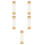 5Pcs Compact Multi Blank Hanging Wall Scrolls for Chinese Calligraphy 4