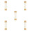 5Pcs Compact Multi Blank Hanging Wall Scrolls for Chinese Calligraphy 9
