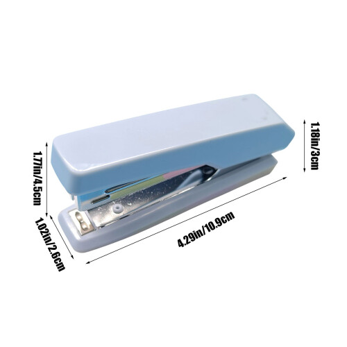 Compact Desktop Stapler with Switchable Modes, One-Hand Operation, Macaron Colors – Compatible with Standard Staples 2