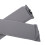 1 Pair Zipper Design Arm Rest Covers Computer - Gray, as described 3