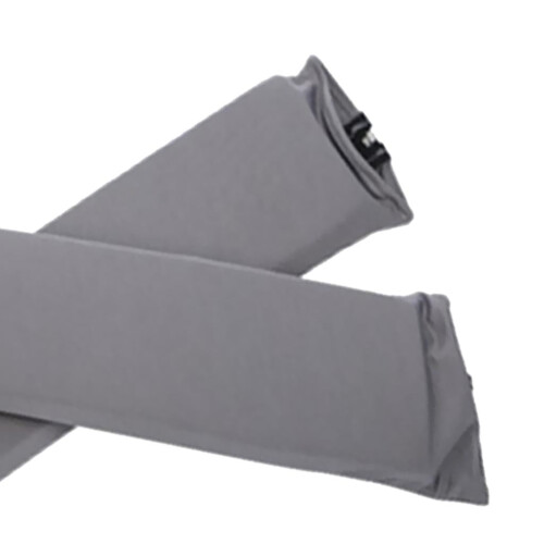 1 Pair Zipper Design Arm Rest Covers Computer - Gray, as described 2