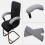 1 Pair Zipper Design Arm Rest Covers Computer - Gray, as described 4