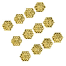 Goldene Sechseck Candy Boxen für