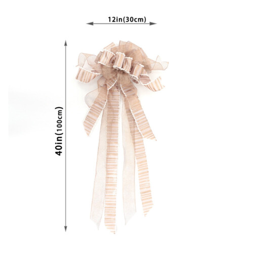 Christmas Tree Topper Bow 34 x 12 Inch 2