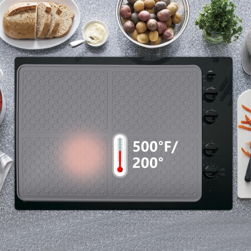Extra Large Stove Cover Mat – Multi-Functional Kitchen Heat-Resistant Mat 1