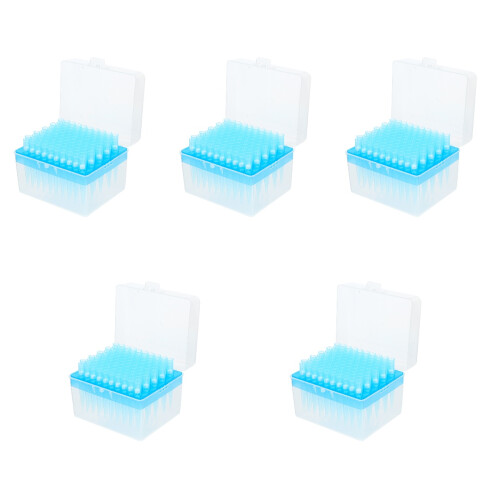 500Pcs Lightweight Transparent Filter Pipette Tips for Scientific Use 1