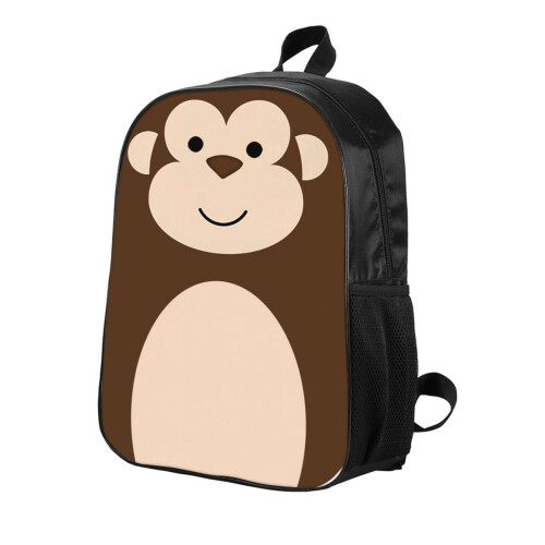 Mochila Macaco 17 polegadas, Mochila Macaco de Desenho Animado, Grande Capacidade 1