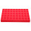 Versatile Red Coin Organizer Plastic Container with Grids for Multiple Coin Types 5