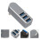 Usb Hub For Laptop Rotatable USB 3.0 Hub Grey ABS 1Pcs 8