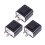 3-Pack Black Motorcycle Turn Signal Lights Plastic Indicators for Bikes 4