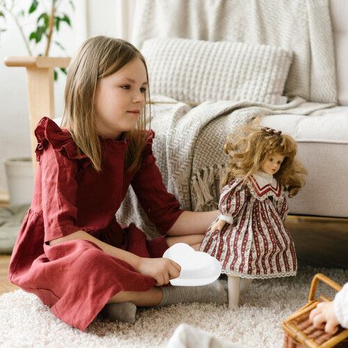 Weiße Mini Hüte Eva Stoff Für Puppendeko 2