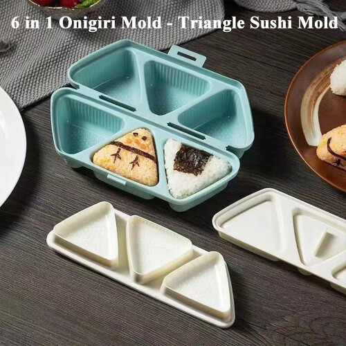 三角饭团模具 防粘易脱模 6件套 1