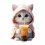2pcs Cute Kitten Car Vent Clips, Refillable Aromatherapy Diffuser, Compatible with Most Car Vents 2