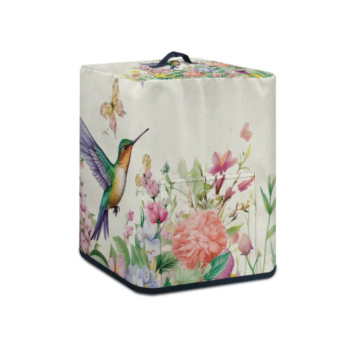 Κάλυμμα φριτέζας αέρα Hummingbird Flower με λαβή και τσέπες – Ανθεκτικό στη σκόνη, δεν 1