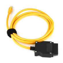 Cablu OBD2Ethernet din cupru pur, compatibil cu BMW, programează sau ascunde module prin software-ul E SYS ICOM, protejat împotriva interferențelor