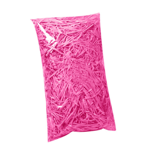 Χαρτί Raffia Shreds100g, Γέμιση με τσαλακωμένες τσακίσεις για κουτιά δώρων, καλάθια – Ροζ 1