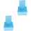 2Pcs Blue Plastic Retainer Storage Case Durable Dental Holder Compact 4