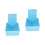 2Pcs Blue Plastic Retainer Storage Case Durable Dental Holder Compact 5