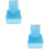 2Pcs Blue Plastic Retainer Storage Case Durable Dental Holder Compact 7