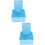 2Pcs Blue Plastic Retainer Storage Case Durable Dental Holder Compact 8