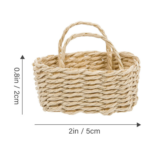 Mini panier sans marque avec poignée, petits paniers de rangement, linge noir 1