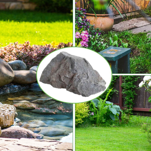 Artificial Rock Lightweight PU Natural Texture for Decorating Rivers Squares gray 2