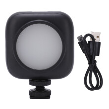 LED-lamp met instelbare helderheid voor livestreaming, compact formaat, tweekleurige oplossing, ultralicht en compact ontwerp, geschikt voor cold