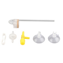 Ventouses en caoutchouc silicone durable pour aquarium avec clip, supports de tuyaux d'air pour aquariums, pinces faciles Ă installer et Ă retirer