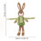Rabbit Curtain Tiebacks Hand-Knitted Spring Decor 2PCS 3