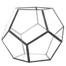 Nepravidelné hranolové geometrické terárium, ktoré vylepší estetiku vášho domova krásou prírody