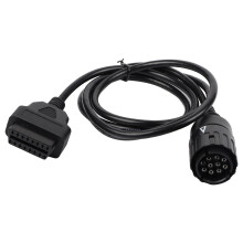 10-polig till 16-polig OBD2-adapterkontakt för motorcyklar, stöder diagnostikprogramvara, hög tillförlitlighet, kompatibel med ENET WiFi-adapter,