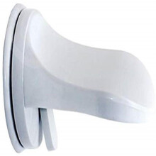 Repose-pieds de douche robuste et inclinable pour un meilleur équilibre, surface antidérapante avec ventouse pour une fixation facile sur