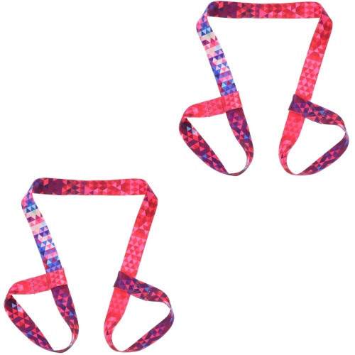 2Pcs Roller Skate Leashes Multi-Color Durable Polyester Cotton Straps 2