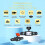 Dashcam System 1080P 4-Channel 4-Lens 32GB 3