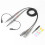 Compensation Capacitance Oscilloscope Probe Interchangeable Probe Tip Adjustment Tool1x10x Attenuation Switchable Channel Identification Stable 1