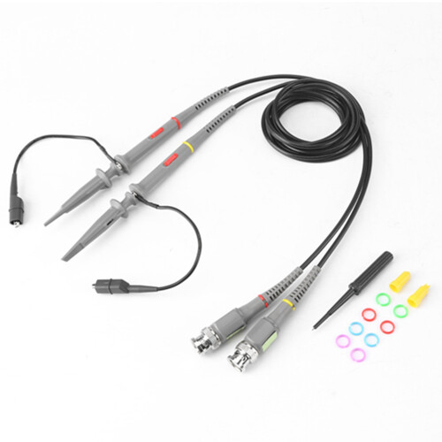 Compensation Capacitance Oscilloscope Probe Interchangeable Probe Tip Adjustment Tool1x10x Attenuation Switchable Channel Identification Stable