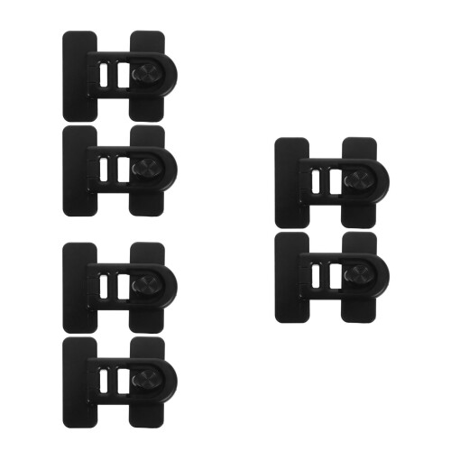 6Pcs Durable Black Refrigerator Locks Child Proof Fridge Safety Lock 2